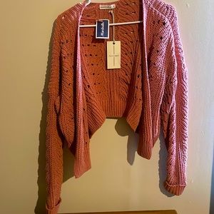 Pink cardigan